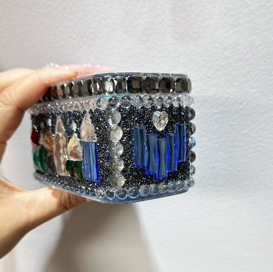 Handmade Diamond Castle Rectangular Storage Box Resin Mold