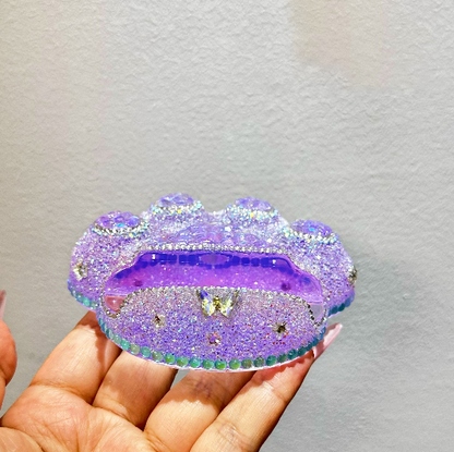 Handmade Diamond Cat Paw-Shaped Phone Holder Resin Mold