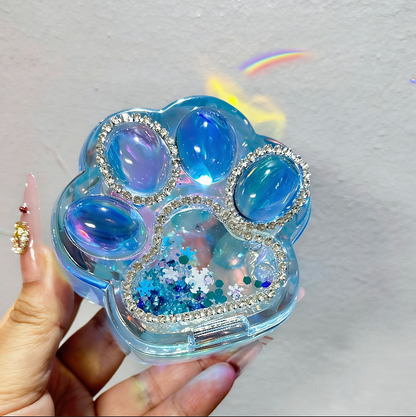 Handmade Cat Paw Shape Flip-TopBox Storage Resin Mold