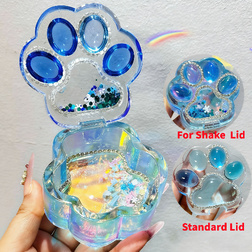 Handmade Cat Paw Shape Flip-TopBox Storage Resin Mold