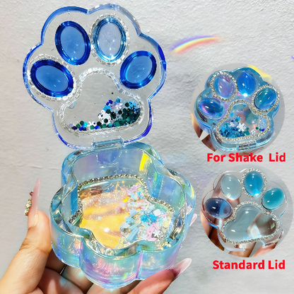Handmade Cat Paw Shape Flip-TopBox Storage Resin Mold