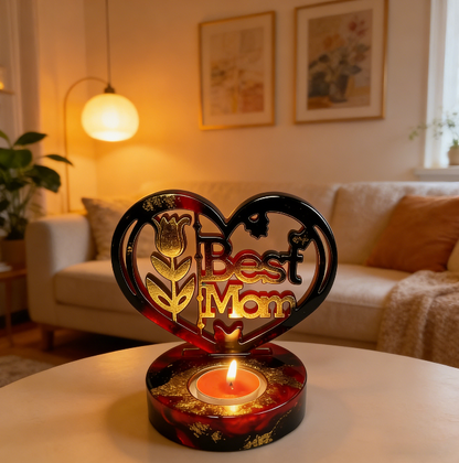 Best Mom Candle Holder Resin Mold