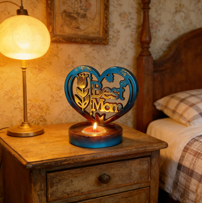 Best Mom Candle Holder Resin Mold