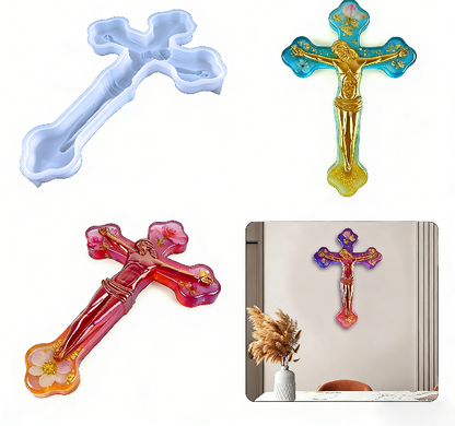 Jesus Cross Wall Hanging Resin Mold