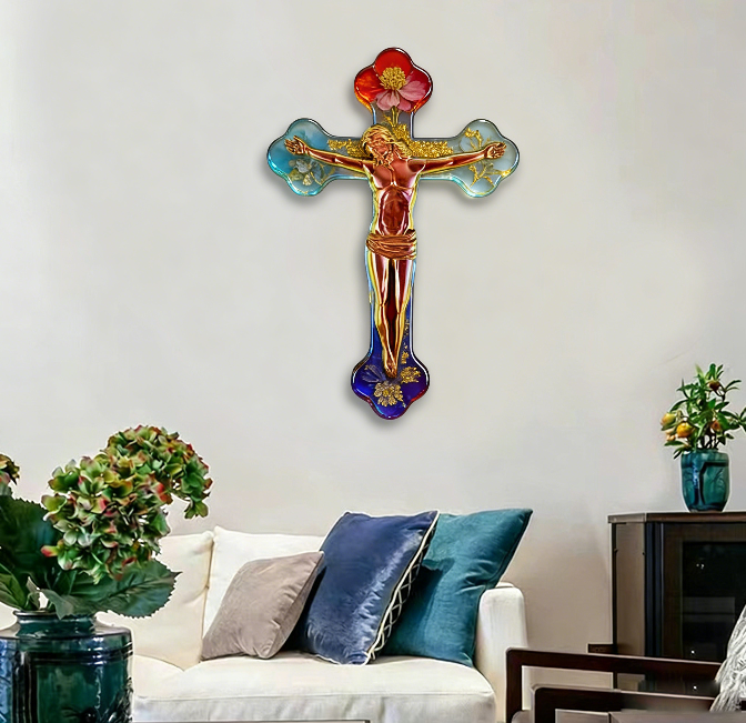 Jesus Cross Wall Hanging Resin Mold