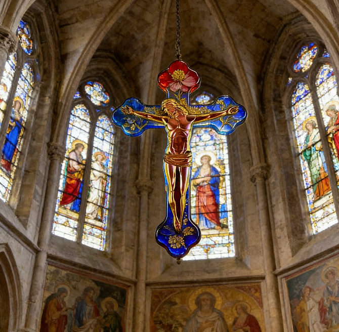 Jesus Cross Wall Hanging Resin Mold