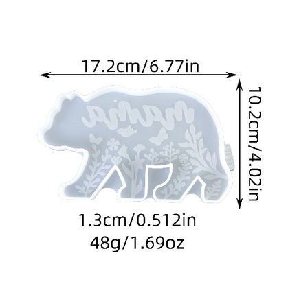 Mama Bear Ornament Resin Mold