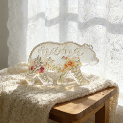 Mama Bear Ornament Resin Mold