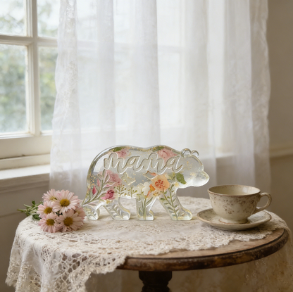 Mama Bear Ornament Resin Mold