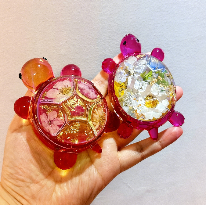 Handmade Turtle Flip-Top Storage Box Resin Mold