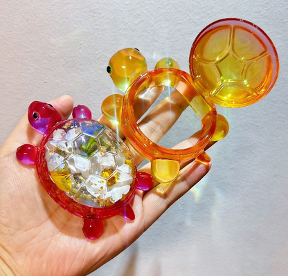 Handmade Turtle Flip-Top Storage Box Resin Mold