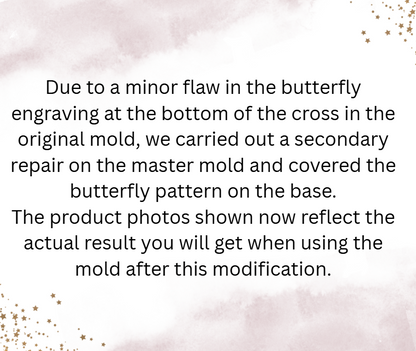 Handmade Large Vintage Cross Resin Molds Storage Resin Mold