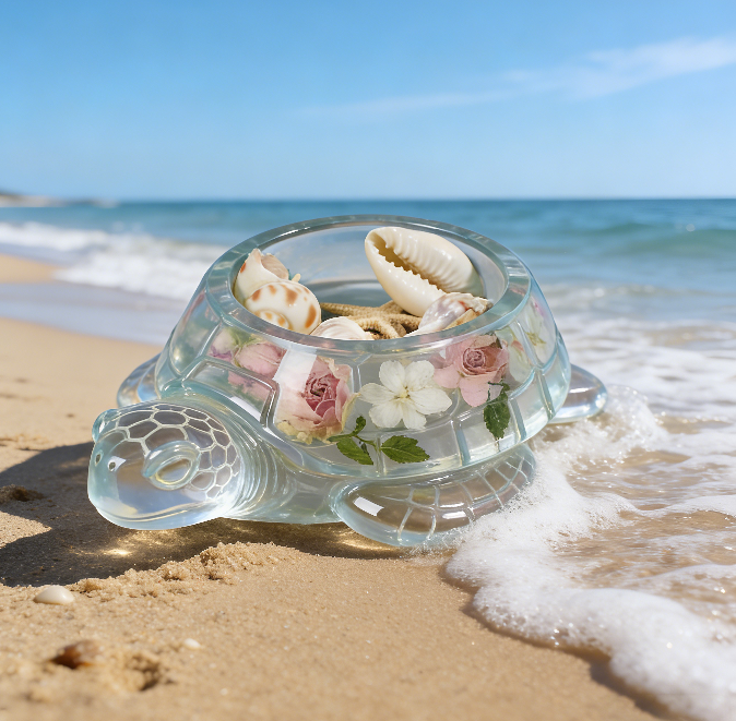 Turtle-Shaped Tea Light Candle Resin Mold