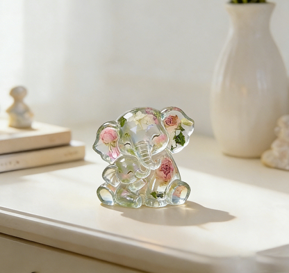 Mother & Baby Elephant Hug Ornament Resin Mold