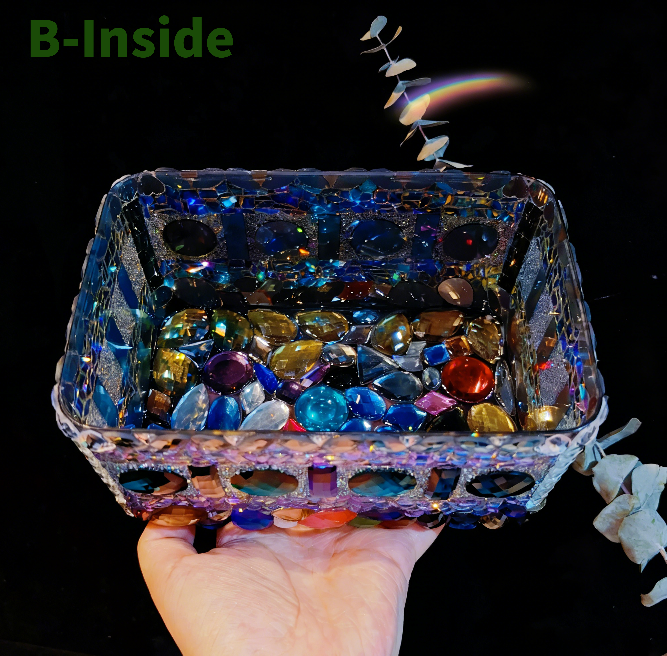 Handmade Diamond-Shaped Rectangular Large-Capacity Tissue Box Resin Mold