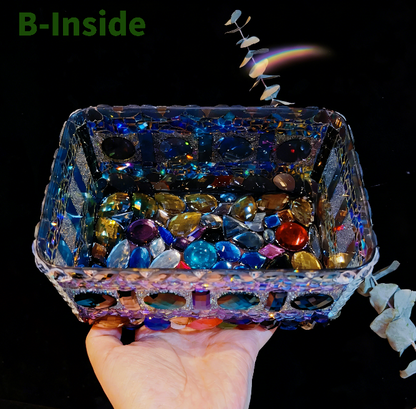 Handmade Diamond-Shaped Rectangular Large-Capacity Tissue Box Resin Mold