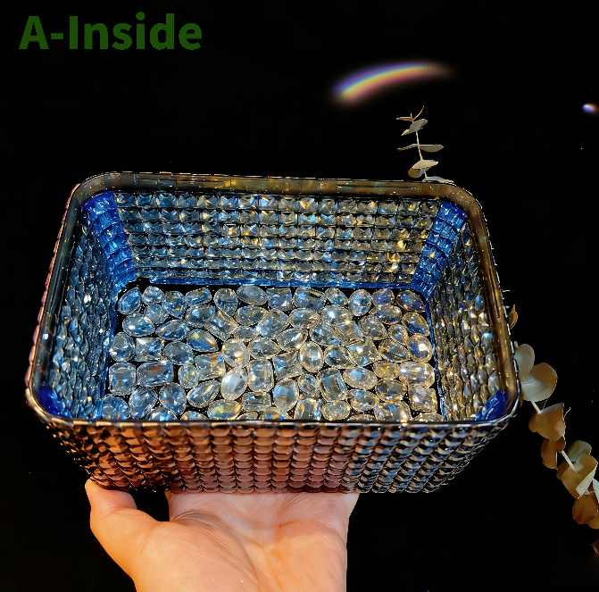 Handmade Diamond-Shaped Rectangular Large-Capacity Tissue Box Resin Mold