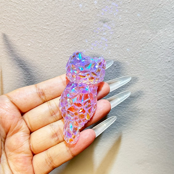 Handmade Diamond Kitty Decorative Ornament Resin Mold