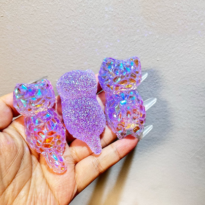Handmade Diamond Kitty Decorative Ornament Resin Mold
