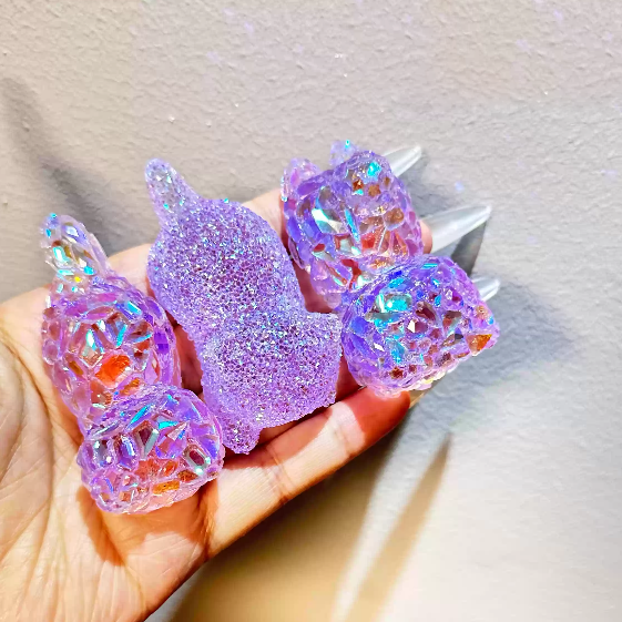 Handmade Diamond Kitty Decorative Ornament Resin Mold