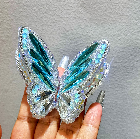 Handmade Diamond-Shaped Large Double-Layer Butterfly Ornament Resin Mold