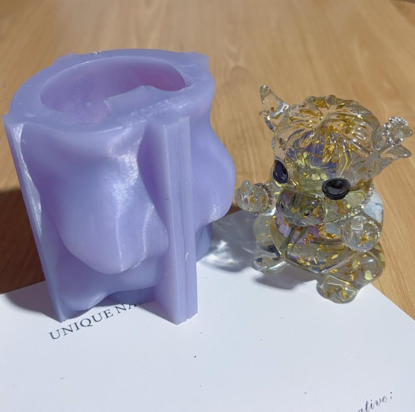 Handmade Shiny Middle Finger Yak Ornament Resin Mold