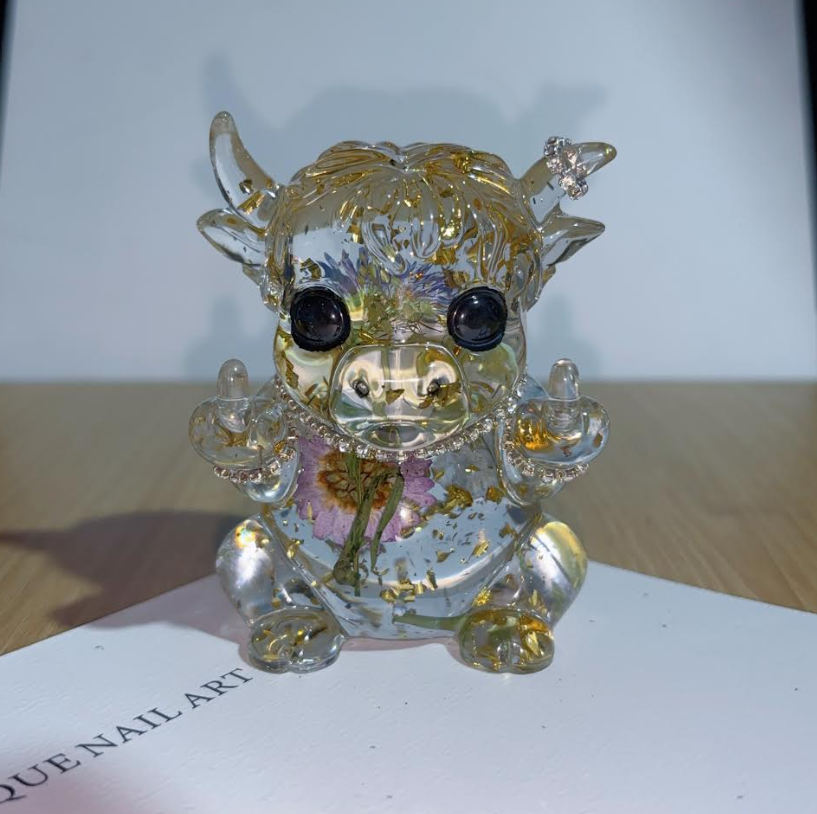 Handmade Shiny Middle Finger Yak Ornament Resin Mold