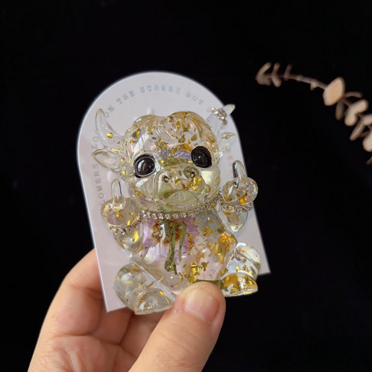 Handmade Shiny Cheeky Yak Ornament Resin Mold