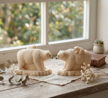 Mother & Baby Polar Bear Ornament Resin Mold