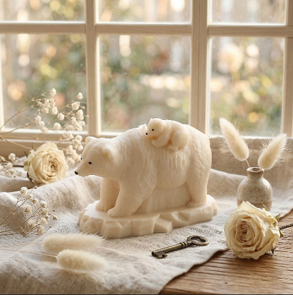 Mother & Baby Polar Bear Ornament Resin Mold