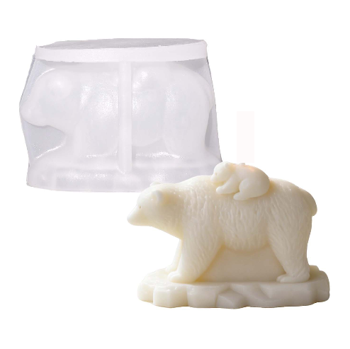 Mother & Baby Polar Bear Ornament Resin Mold