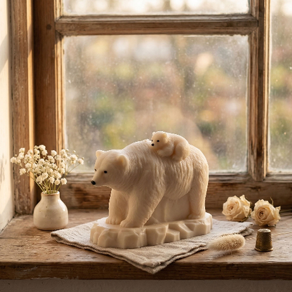 Mother & Baby Polar Bear Ornament Resin Mold