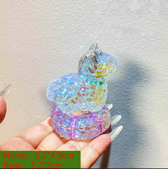 Handmade Diamond Pony Figurines Resin Mold