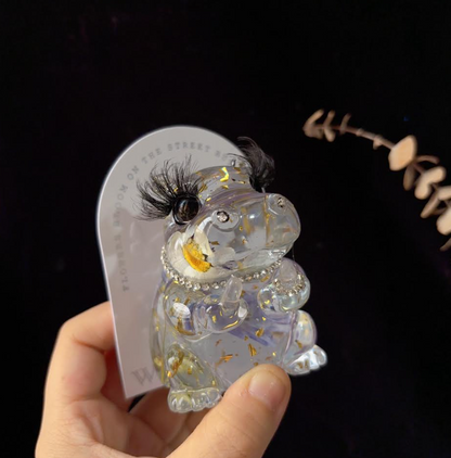 Handmade Cheeky Hippo Ornament Resin Mold