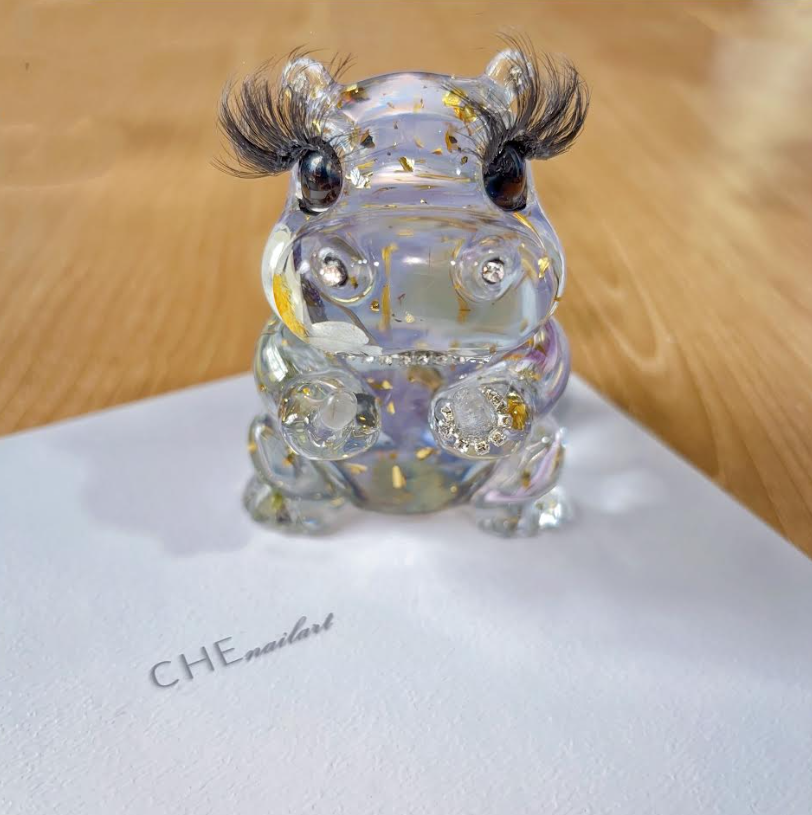 Handmade Cheeky Hippo Ornament Resin Mold