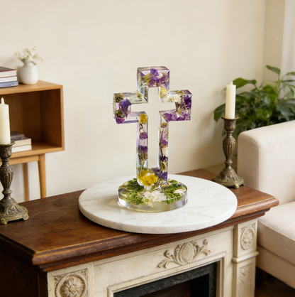 Hollow Cross Ornament Resin Mold