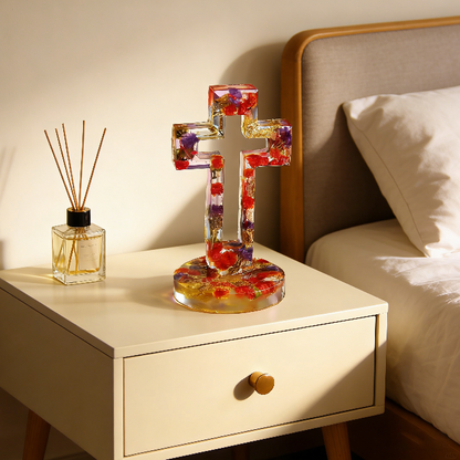 Hollow Cross Ornament Resin Mold