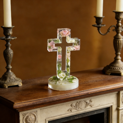 Hollow Cross Ornament Resin Mold