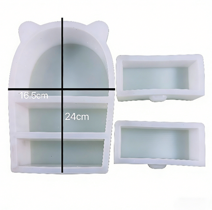 Cute Cat Ear Drawer Ornament Storage Resin Mold