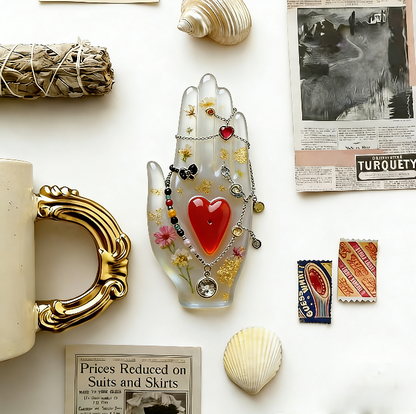 Love in the Palm Ornament &Incense Holder Resin Mold