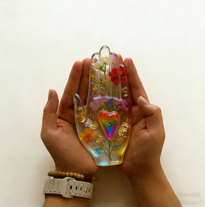 Love in the Palm Ornament &Incense Holder Resin Mold