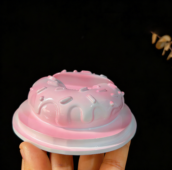 Handmade Donut-Shaped Phone Stand Ornament Resin Mold