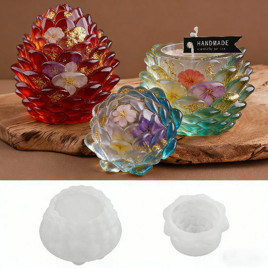 Pinecone Storage Jars Resin Mold