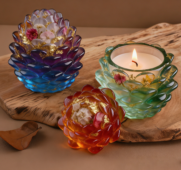 Pinecone Storage Jars Resin Mold