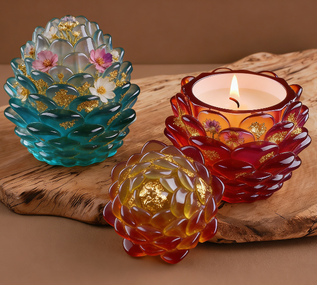 Pinecone Storage Jars Resin Mold