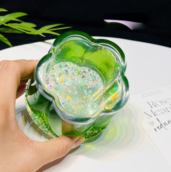 Flower Pudding Storage Jars Resin Mold