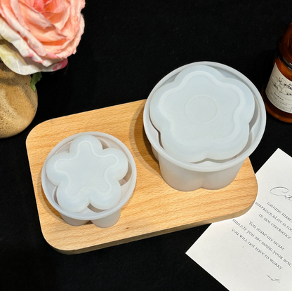 Flower Pudding Storage Jars Resin Mold