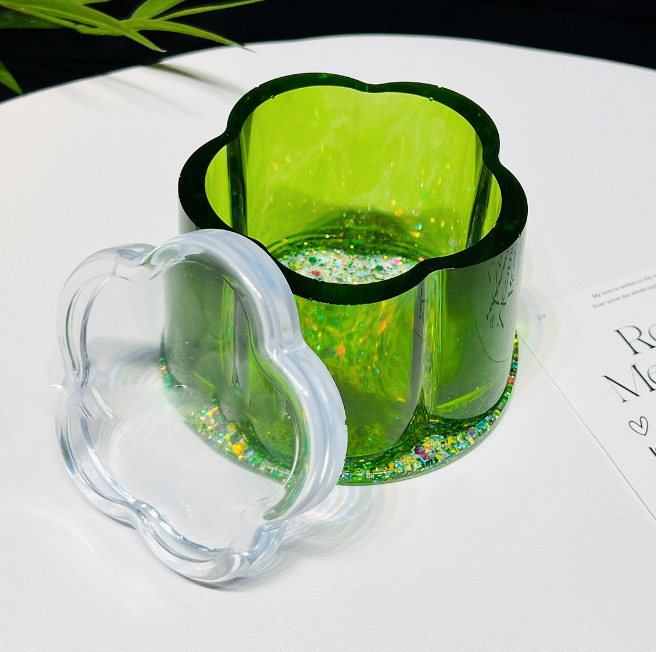 Flower Pudding Storage Jars Resin Mold