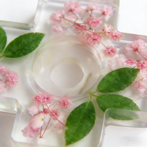 Cross Candle Holder Ornament Resin Mold
