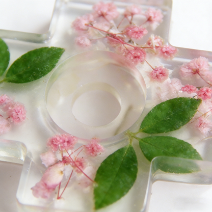 Cross Candle Holder Ornament Resin Mold